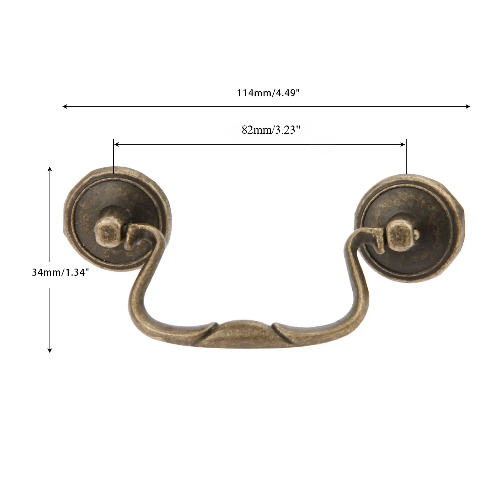 Furniture Hardware Vintage - Antique Bronze Cabinet Handle Furniture Knobs