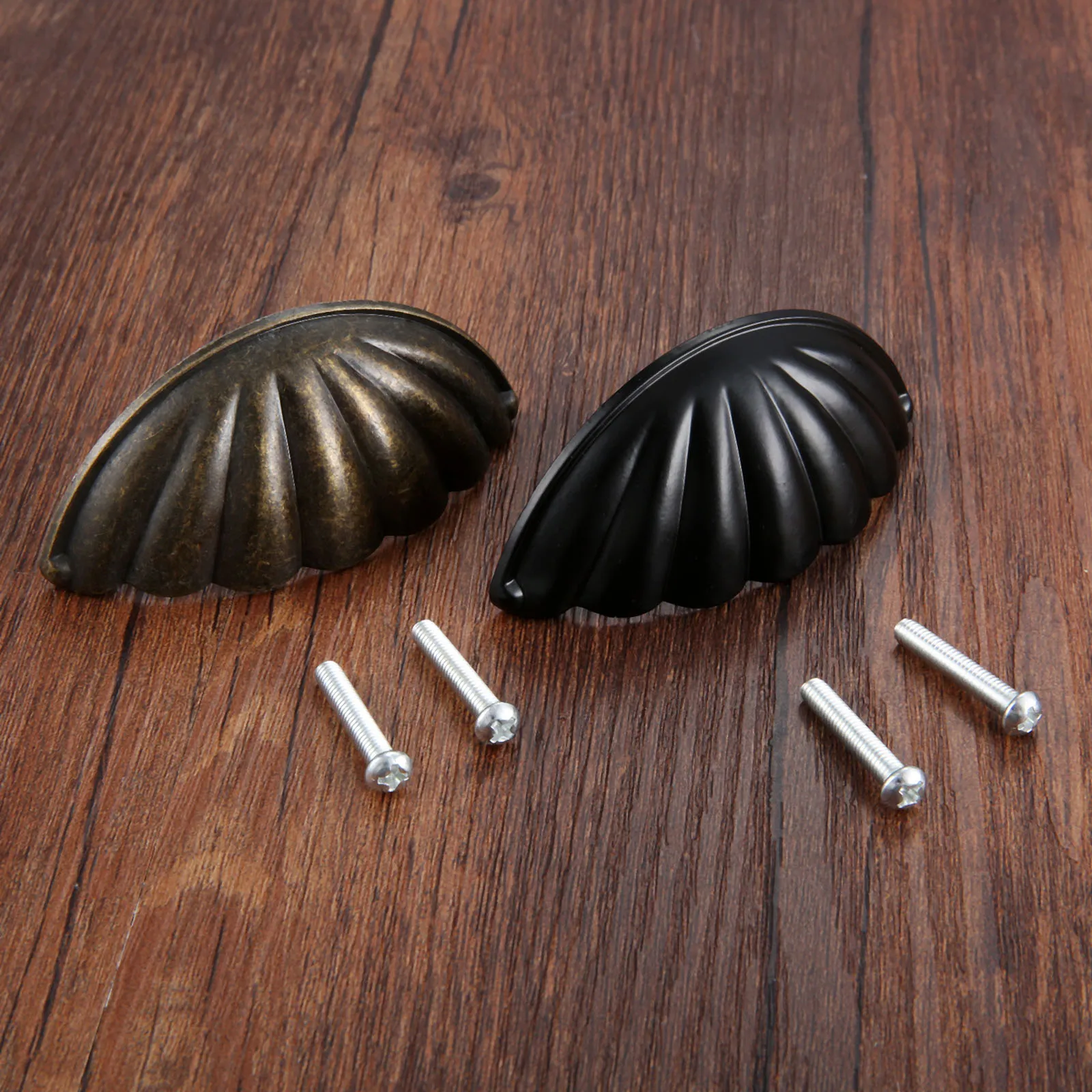 Furniture Hardware Vintage - 1pc Alloy Shell Shape Handle Semicircle