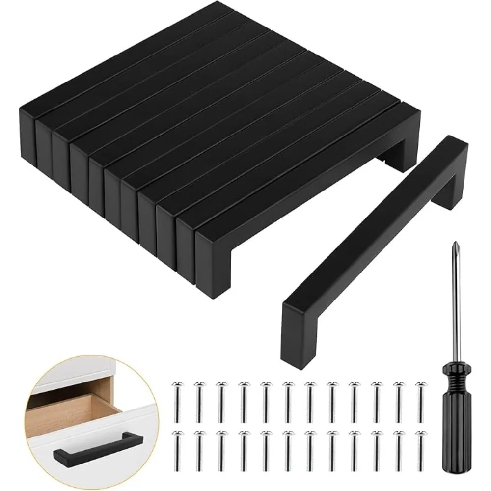 Furniture Hardware Suppliers - 6/18pcs Stainless Steel Square Furniture Hardware