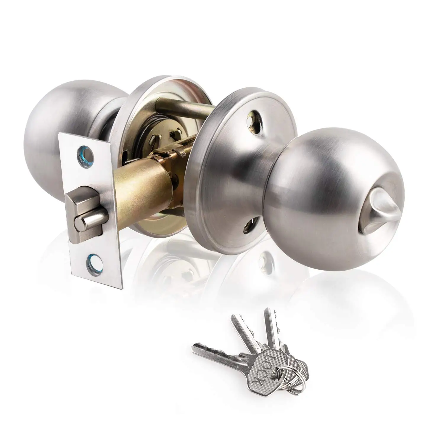 Keyed Entry Door Knob with Loc - огляд і ціна Cabinet Knob Round