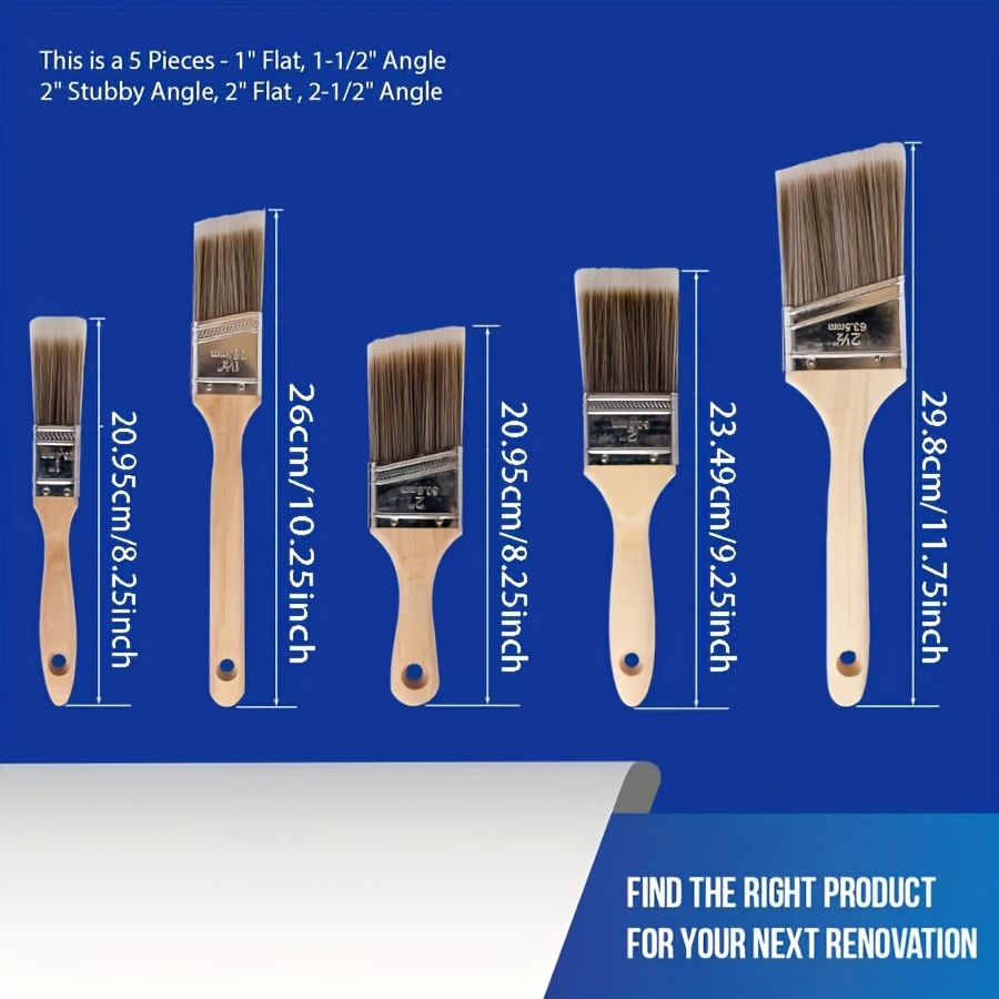 5Pcs High Quality Paint Brush  - огляд і ціна Furniture Hardware Supplies