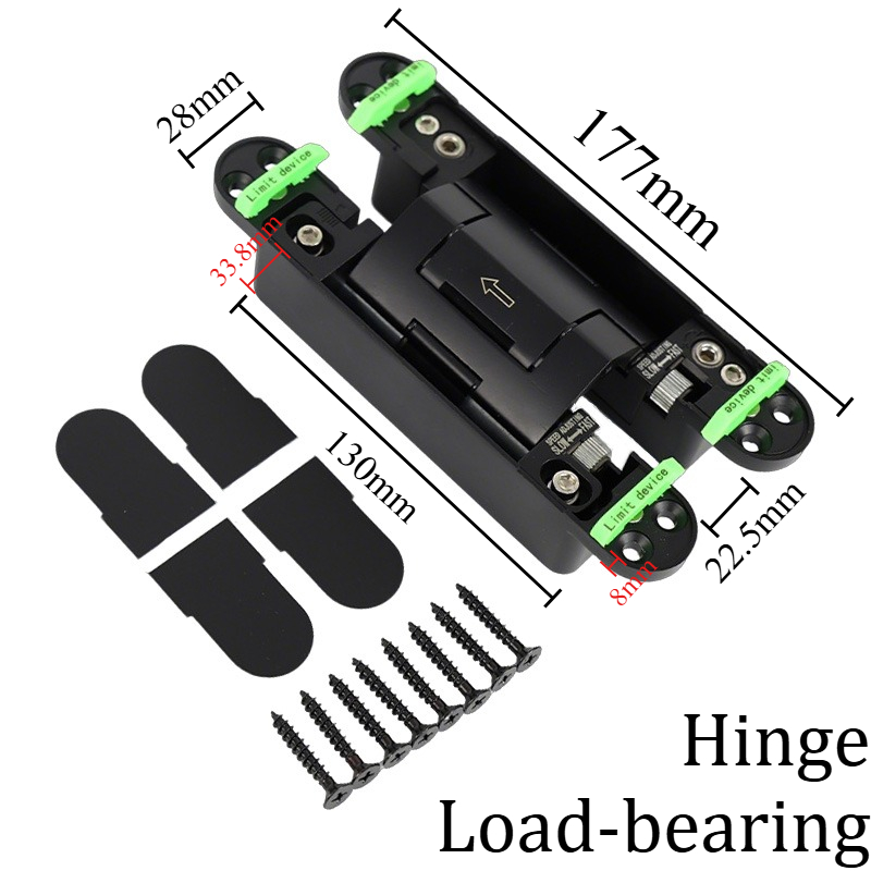 Black Hydraulic Door Hinges 2D - огляд і ціна Furniture Hardware Types