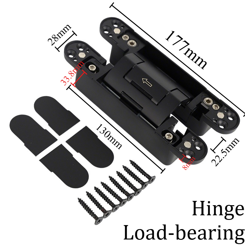 Black Hydraulic Door Hinges 2D - огляд і ціна Furniture Hardware Types