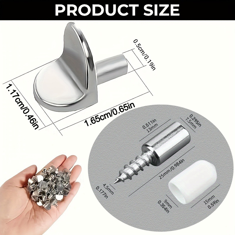 Metal Shelf Support Pegs, 2 St - огляд і ціна Furniture Hardware Types