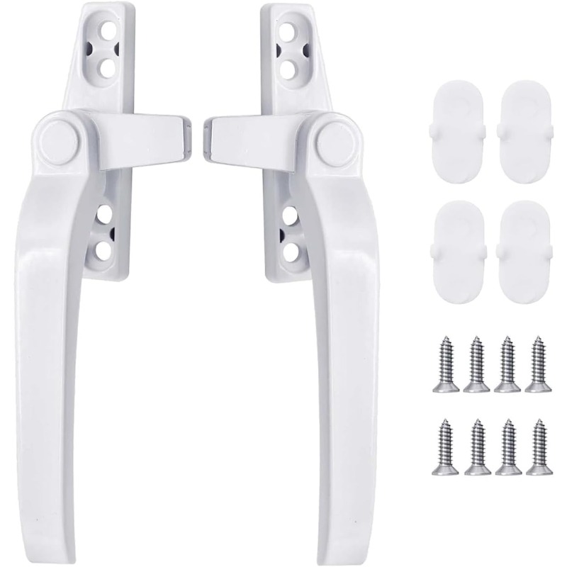 Glass Window Lock Handle 2Pcs  - огляд і ціна Zinc Furniture Hardware