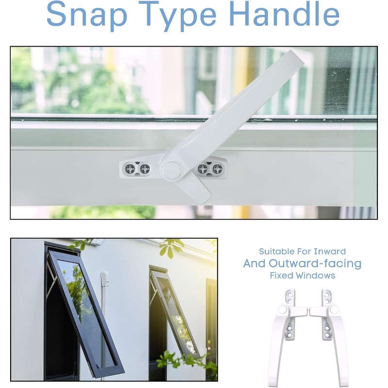 Glass Window Lock Handle 2Pcs  - огляд і ціна Zinc Furniture Hardware