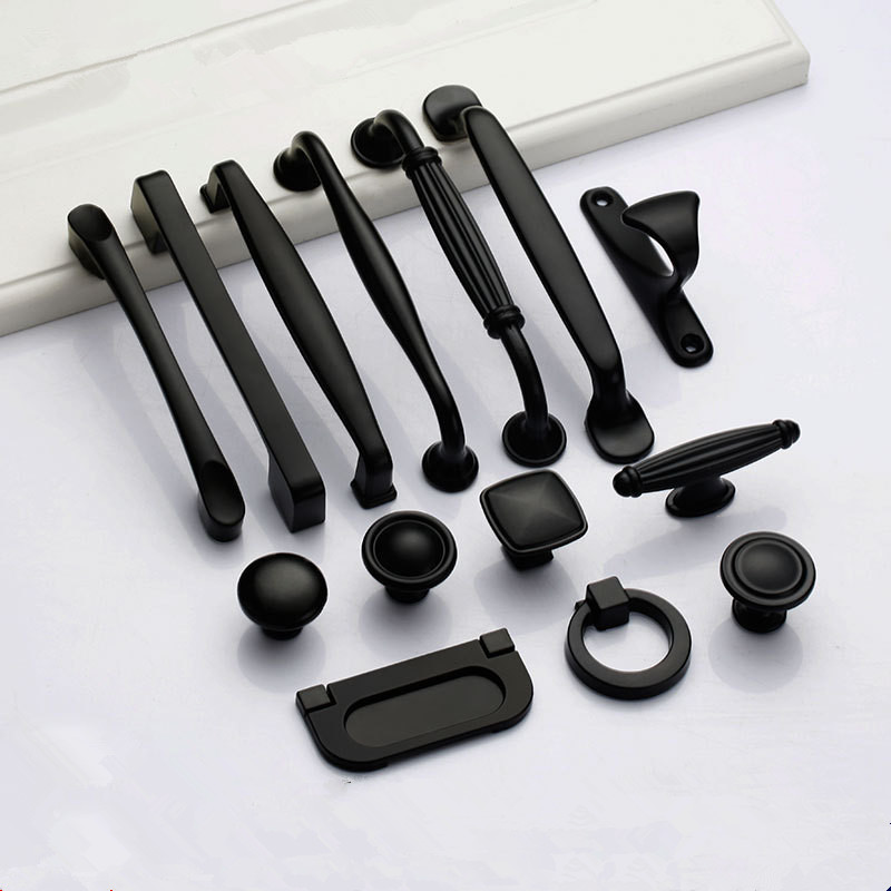 Black Handles for Furniture Ca - огляд і ціна Furniture Hardware Nut