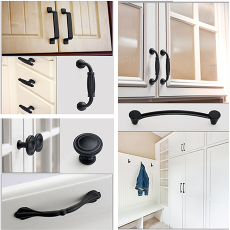 Black Handles for Furniture Ca - огляд і ціна Furniture Hardware Nut