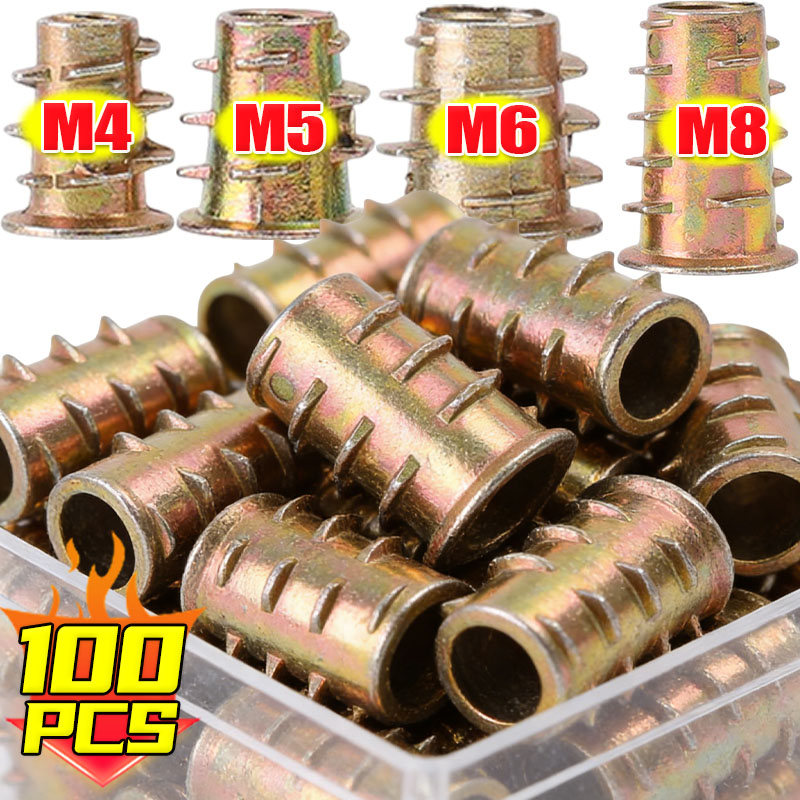 M4 M5 M6 M8 Threaded Insert Nu - огляд і ціна Furniture Hardware Threaded Inserts