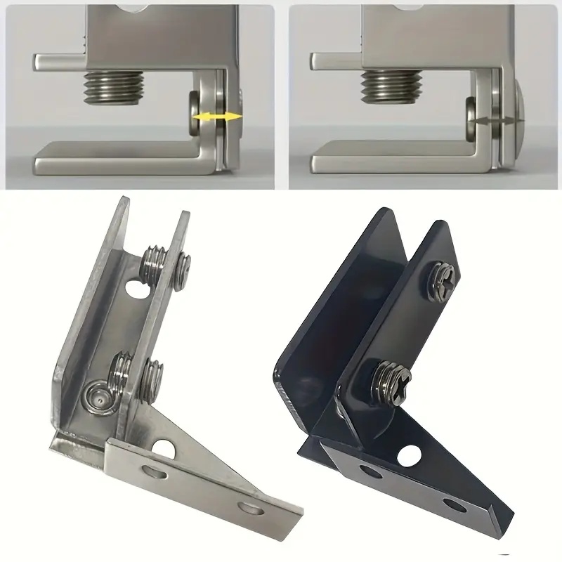 2pcs Non-Perforated Glass Door - огляд і ціна Furniture Hardware Display