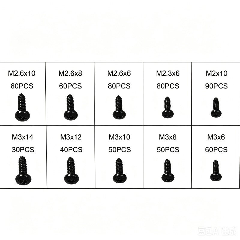 600 Pcs M2-M3 Black Torx Pan H - огляд і ціна Furniture Hardware Fasteners