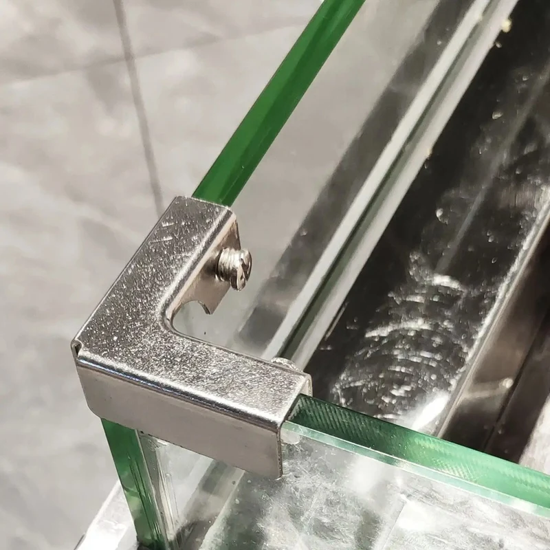 4Pcs L Type Glass Fixing Clip  - огляд і ціна Furniture Hardware Types