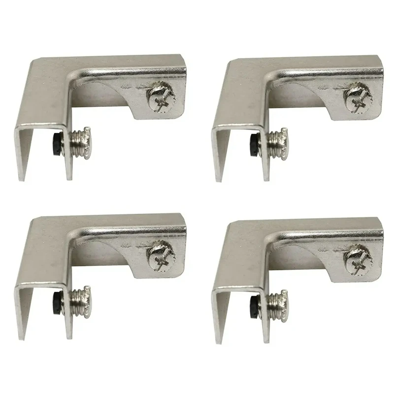 4Pcs L Type Glass Fixing Clip  - огляд і ціна Furniture Hardware Types