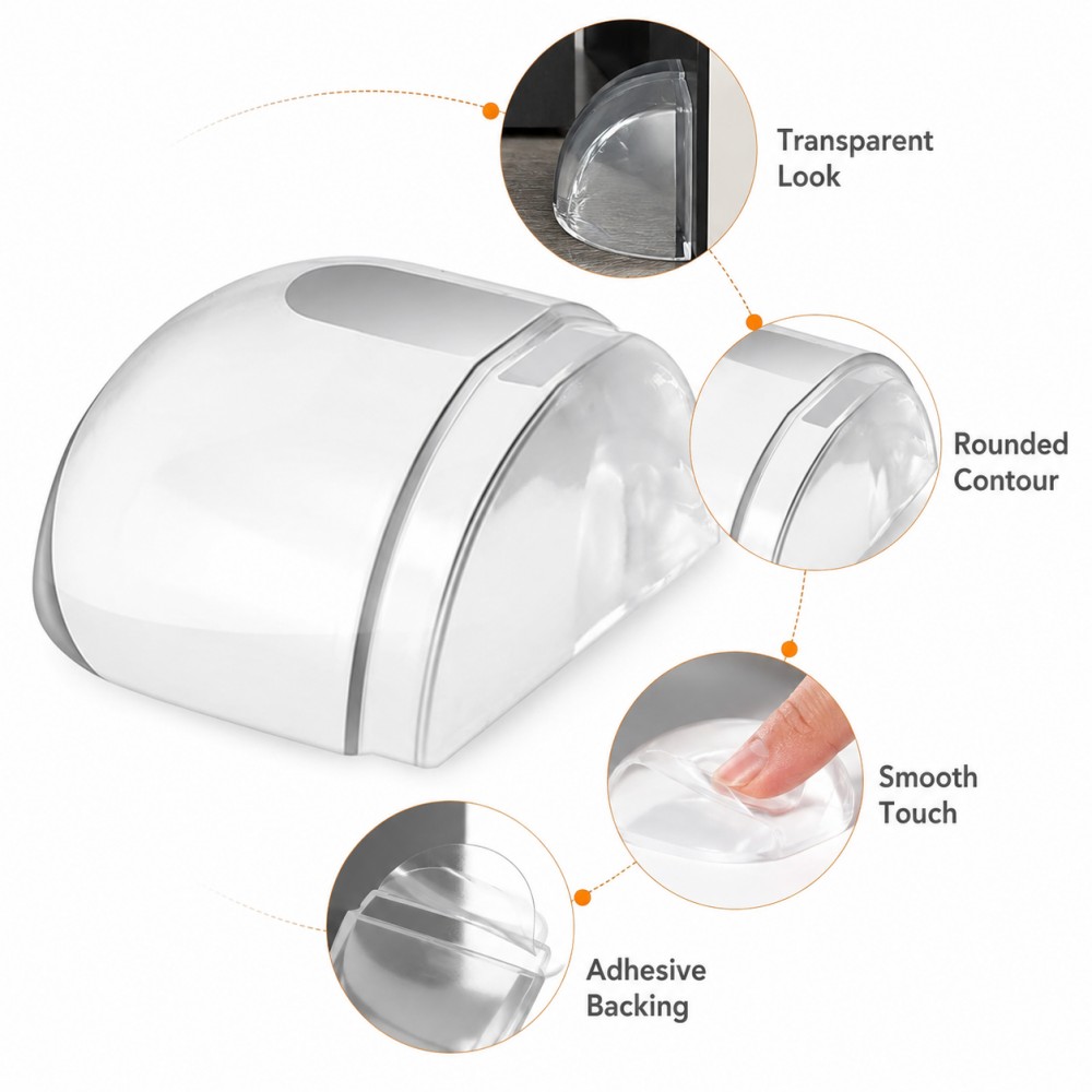 Transparent Silicone Doorstop  - огляд і ціна Furniture Joint Hardware