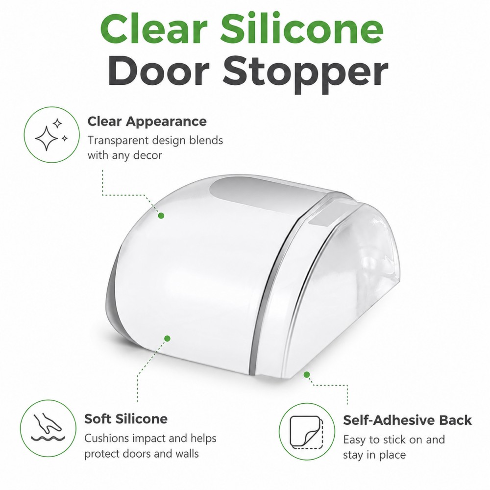 Transparent Silicone Doorstop  - огляд і ціна Furniture Joint Hardware