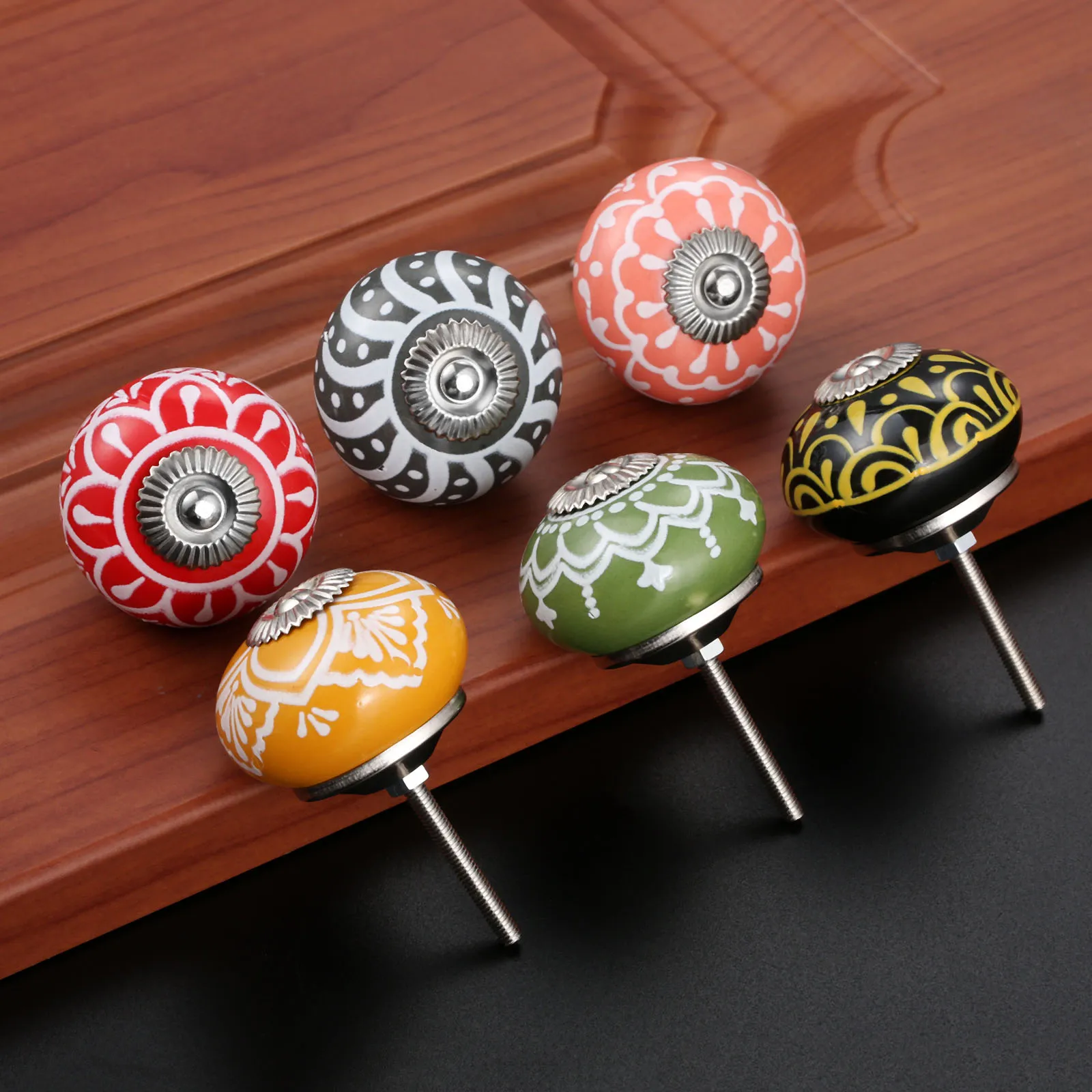 40mm Vintage Floral Prints Cer - огляд і ціна Cabinet Knob Round