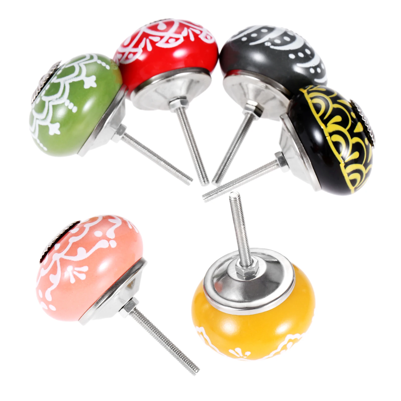 40mm Vintage Floral Prints Cer - огляд і ціна Cabinet Knob Round