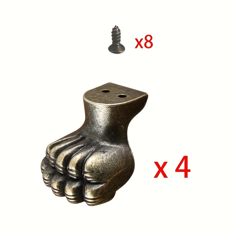 4pcs Antique Foot Brass Jewelr - огляд і ціна Furniture Hardware For Legs