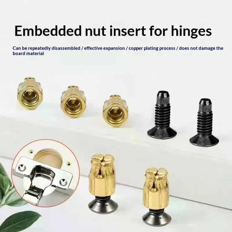 10Pcs Hinge Nut Screw Cabinet  - огляд і ціна Furniture Hardware Fasteners