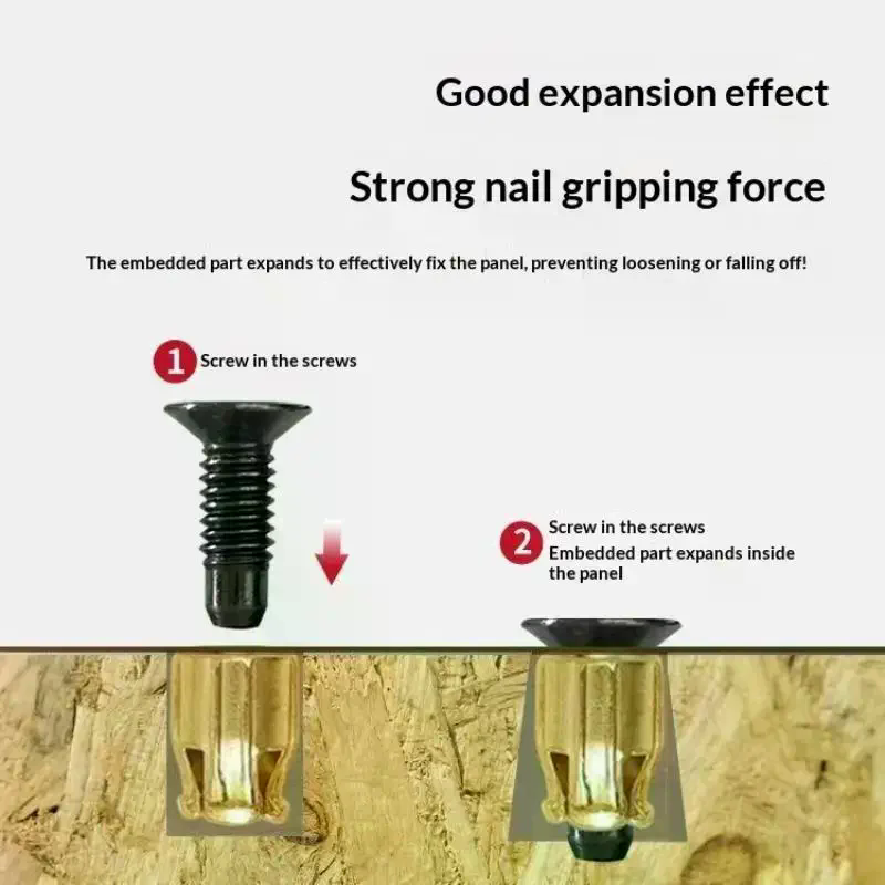10Pcs Hinge Nut Screw Cabinet  - огляд і ціна Furniture Hardware Fasteners