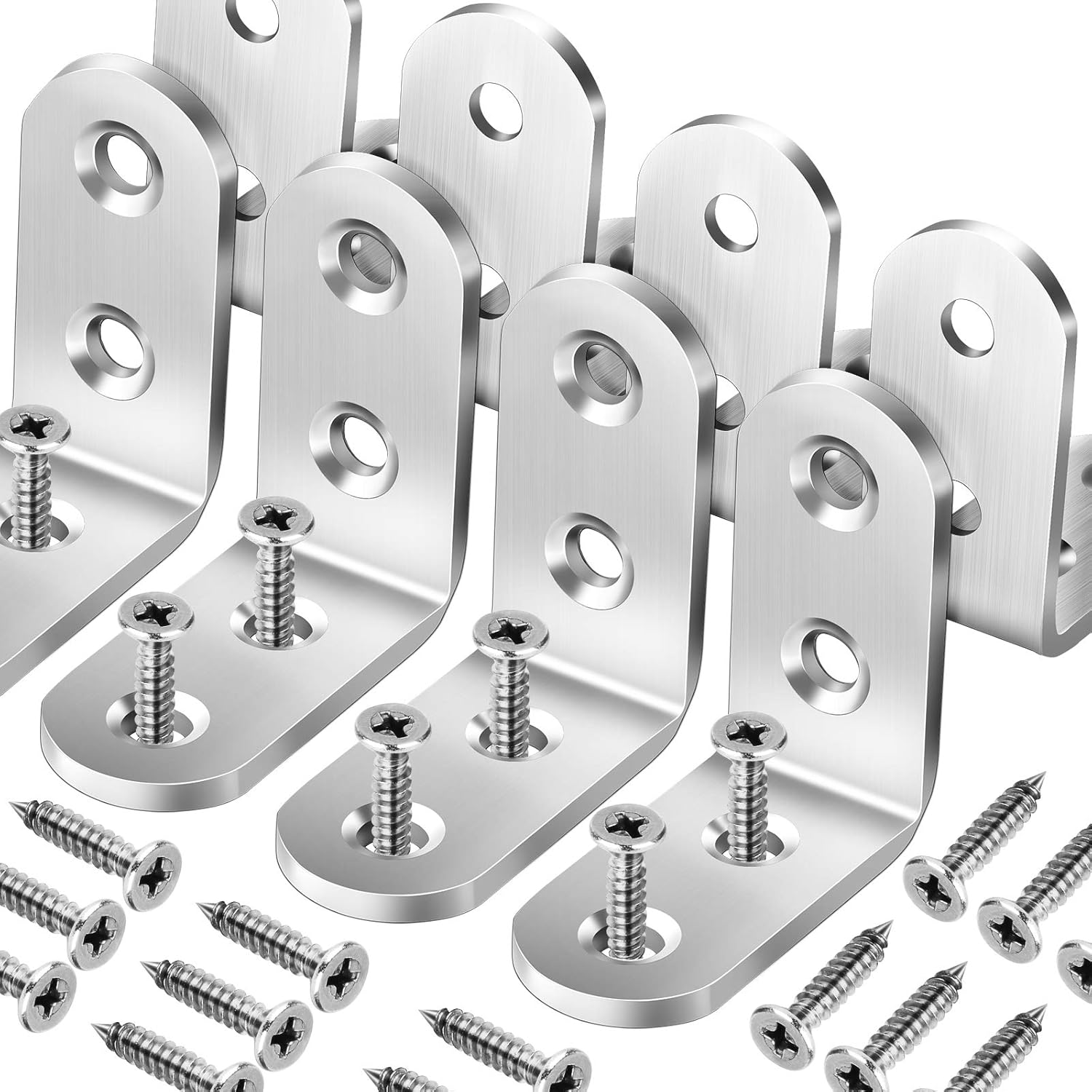1/20pc Right Angle Bracket wit - огляд і ціна Furniture Hardware Fasteners