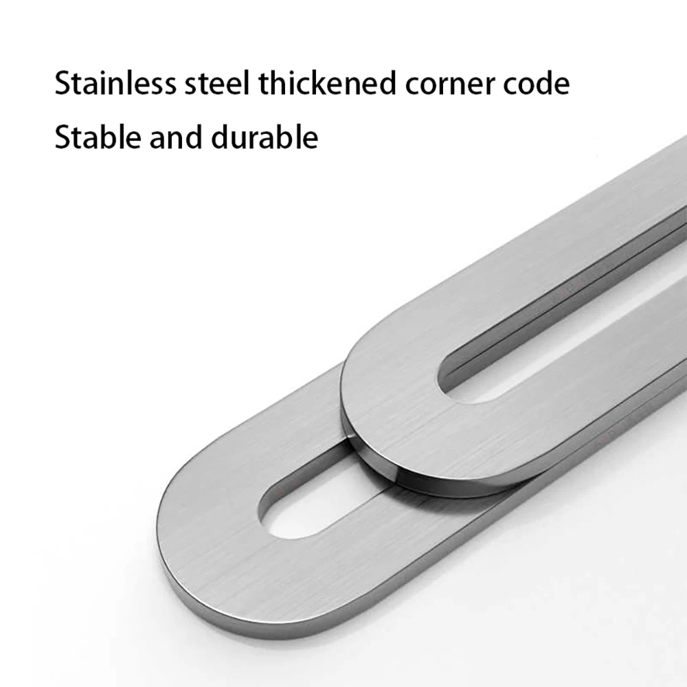 White Stainless Steel L/T Type - огляд і ціна Furniture Hardware Types