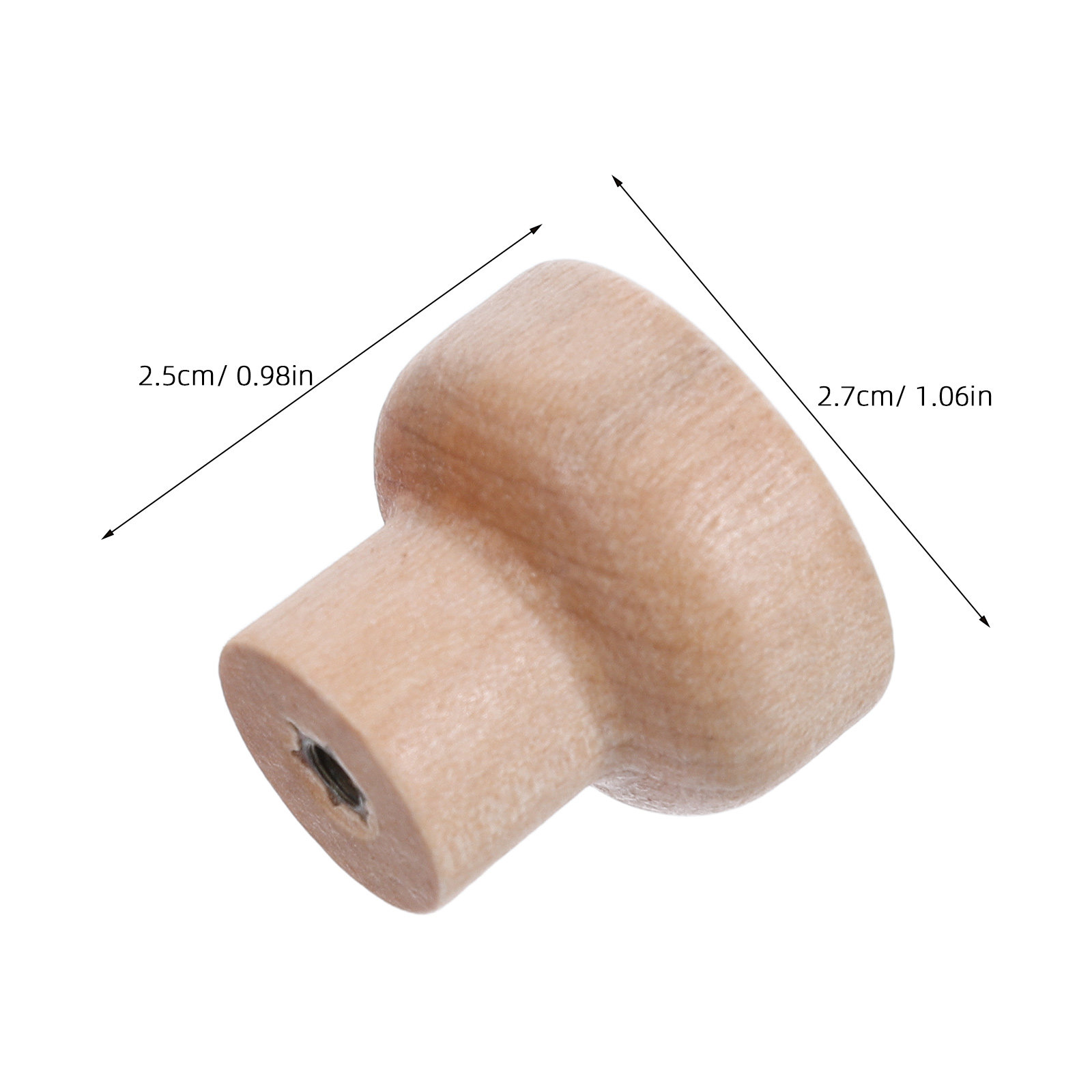 30Pcs Solid Beech Wood Drawer  - огляд і ціна Cabinet Knob Round