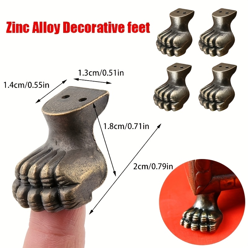 8pcs Antique Foot Brass Jewelr - огляд і ціна Furniture Hardware For Legs
