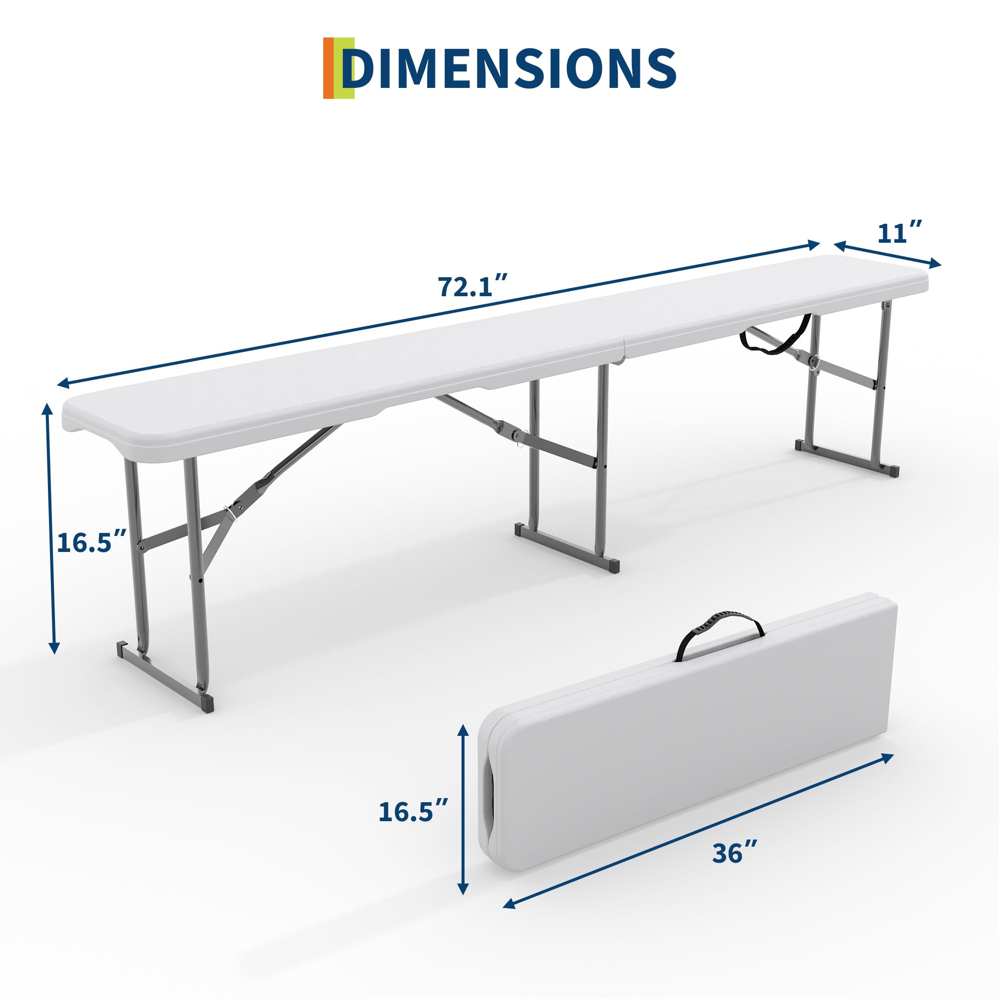 2-Pack 6ft Folding Outdoor Ben - огляд і ціна Furniture Joint Hardware