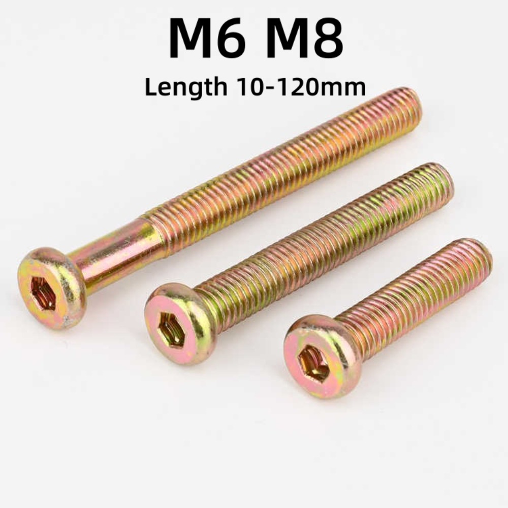 M6 M8 Hex Socket Round Flat He - огляд і ціна Furniture Hardware Fasteners