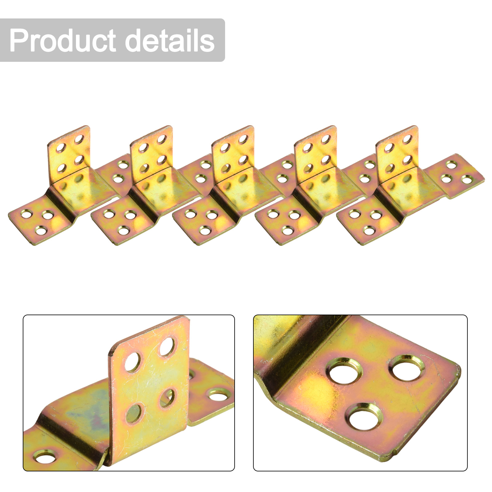 5Pcs Metal Bed Rail Bracket Wo - огляд і ціна Furniture Hardware Fasteners