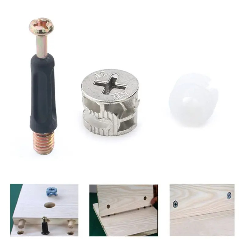 100pcs Furniture Three-In-One  - огляд і ціна Furniture Hardware Fasteners