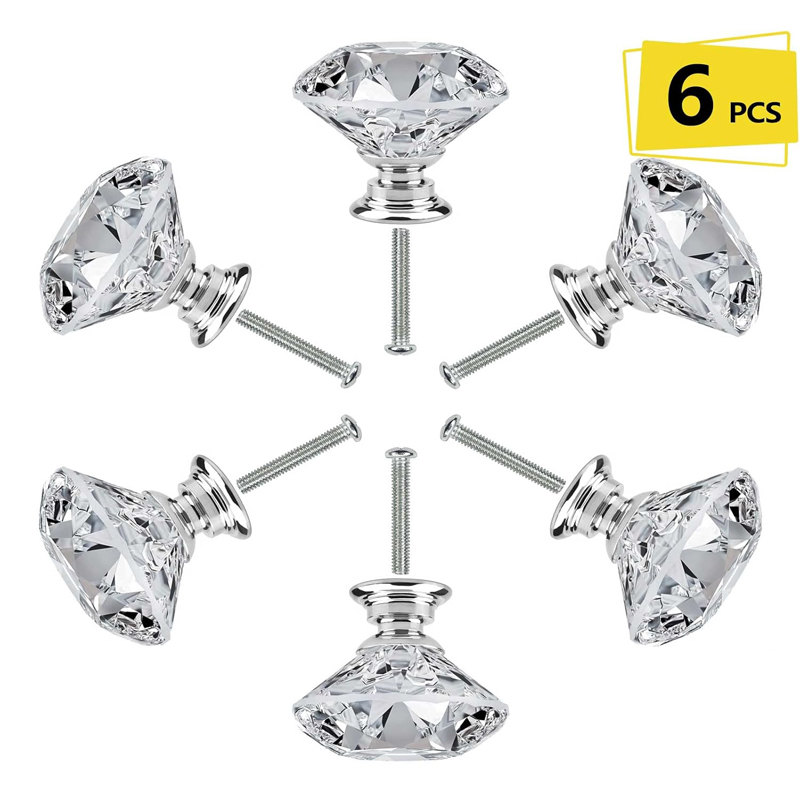 6Pcs Cabinet Knob with Screws  - огляд і ціна Cabinet Knob Round