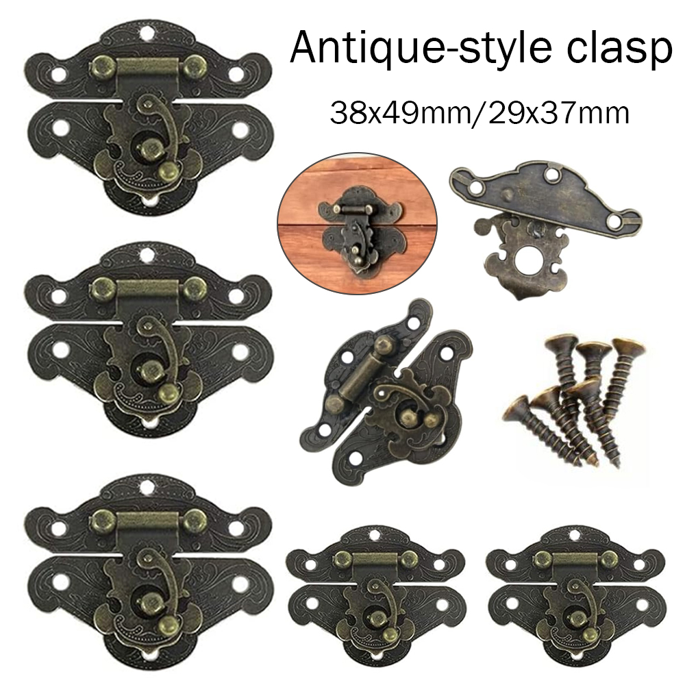 5-20pcs Vintage Metal Hasp Lat - огляд і ціна Furniture Hardware Vintage