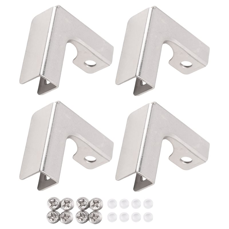 A68P-4Pcs L Type Glass Fixing  - огляд і ціна Furniture Hardware Types