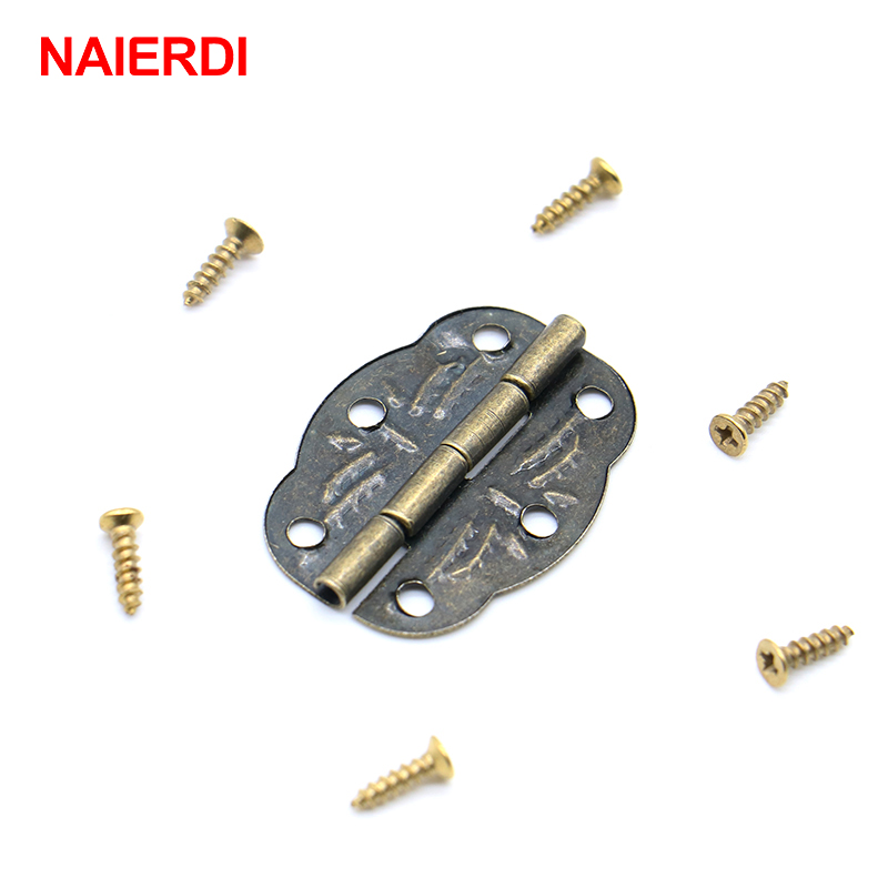 20pcs NAIERDI Bronze Hinges De - огляд і ціна Furniture Hardware Vintage